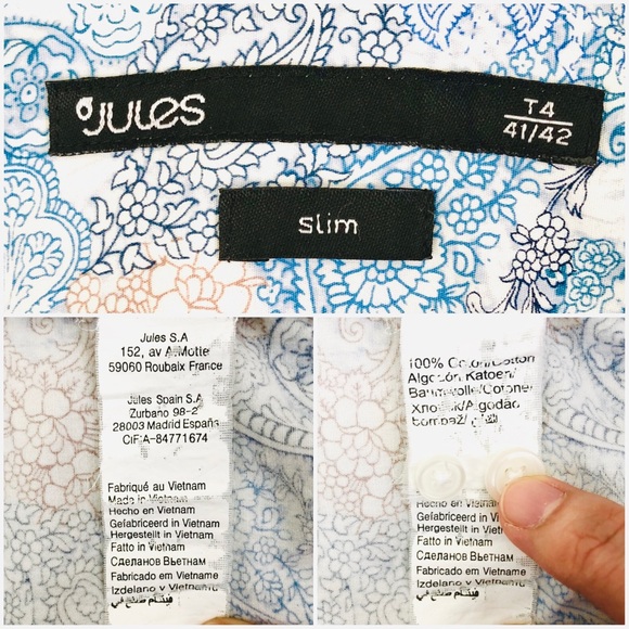 JULES⚡️Paisley Prints Button Down Slim Shirt_M - Picture 6 of 8